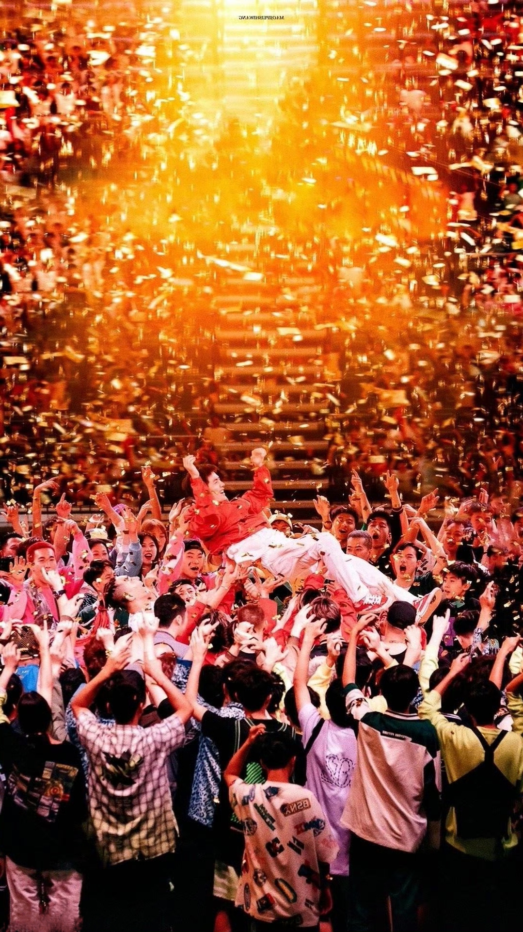 关于金牌选手欢呼庆祝，激动人心场面的信息